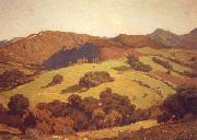 William Wendt Arcadian Hills oil painting
